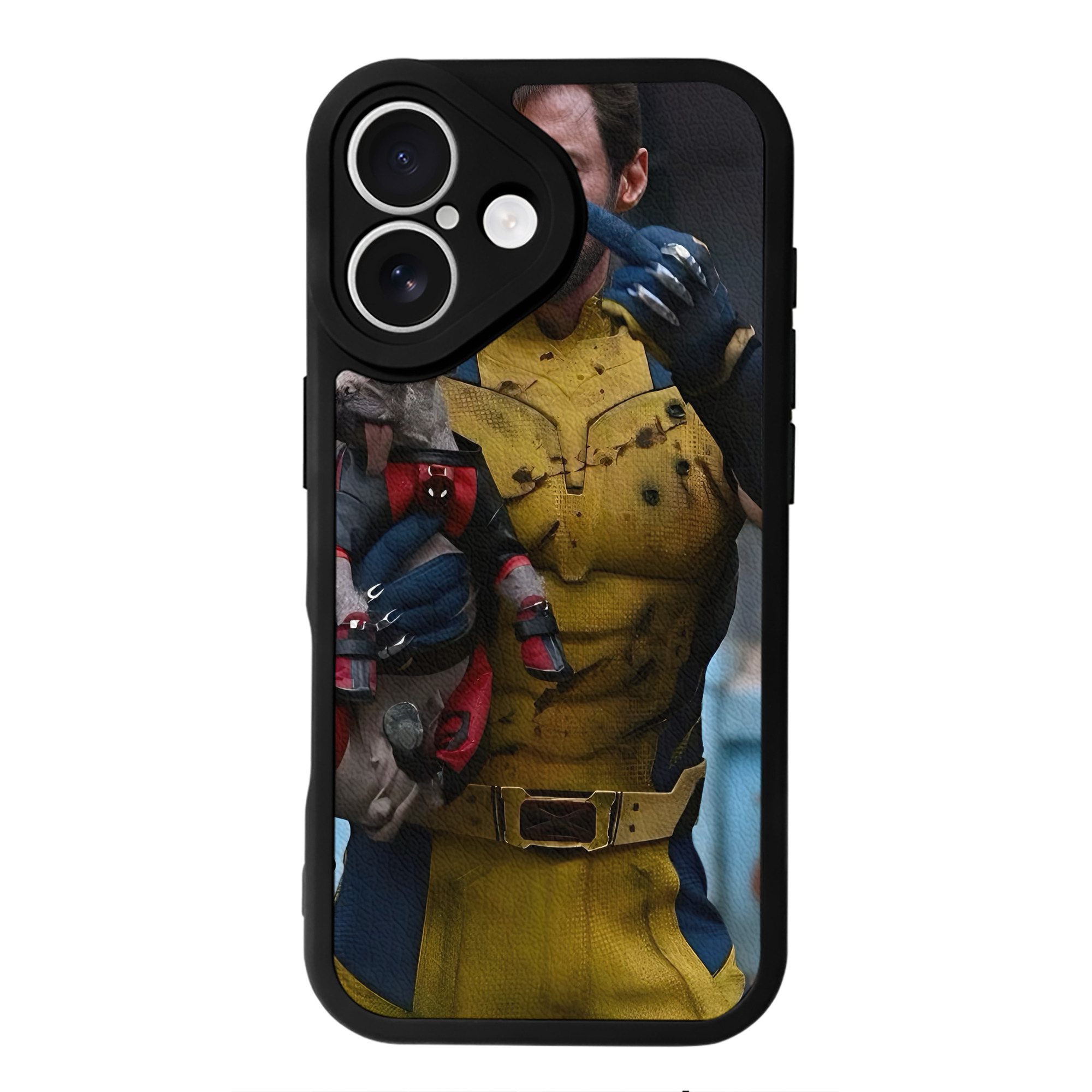 （画像用） Deadpool デッドプール 【iPhone 16シリーズ対応】シリコンスマホケース（レザー調） 材質：シリコン